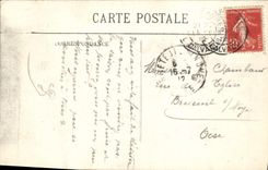 POSTAL Trouville de la VENDIMIA la playa y los chalets