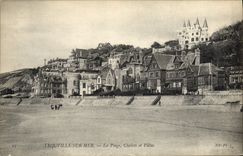POSTAL Trouville de la VENDIMIA en el mar las cabañas y los chalets del país de la playa
