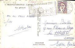 POSTAL MODERNA opinión de Trouville Deauville