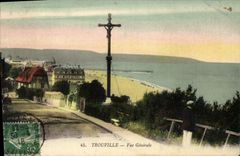CPA Trouville Deauville Vue Generale 