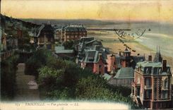 CPA Trouville Deauville Vue Generale 