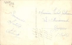 Opinión de Trouville Deauville de la POSTAL de la VENDIMIA hacia la playa