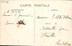 Reina de Trouville de la POSTAL de la VENDIMIA del mar de las playas y de la playa vistos del martirio