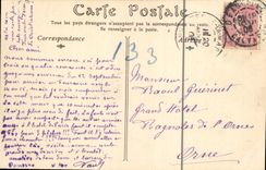 POSTAL Trouville de la VENDIMIA en el mar la cuba de Deauville