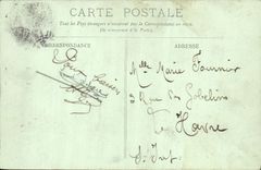 POSTAL Trouville de la VENDIMIA en el mar la cuba de los barcos de Deauville