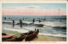 POSTAL Trouville de la VENDIMIA la reina de los baños de las playas