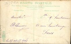 POSTAL Trouville de la VENDIMIA la llegada de un barco del destructor