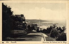 CPA Trouville Reine des Plages Panorama du calvaire vers la plage 