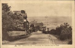 CPA Trouville Reine des Plages panorama du Calvaire