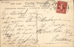 La reina de Trouville de la POSTAL de la VENDIMIA de las playas ve tomado del martirio