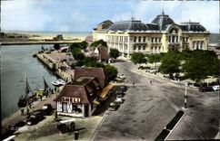 CPM Trouville Sur Mer Le casino Station essence Shell 