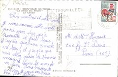 POSTAL MODERNA Trouville en el mar la gasolina de la cáscara de la estación del casino