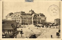 Reina de Trouville de la POSTAL de la VENDIMIA de las playas el casino municipal