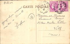 Reina de Trouville de la POSTAL de la VENDIMIA de las playas el casino y el lugar