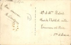 POSTAL Trouville de la VENDIMIA el casino visto del mar