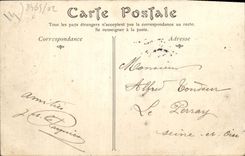 POSTAL Trouville de la VENDIMIA la terraza del casino