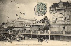 POSTAL Trouville de la VENDIMIA en el mar la sala de estar grande