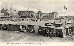 CPA Trouville Le Casino municipal La Plage