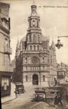POSTAL Trouville de la VENDIMIA la ayuda de Notre Dame de Bon Automobile de la iglesia