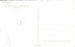 POSTAL MODERNA estación de tren de Trouville Deauville