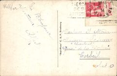 Reina de Trouville de la POSTAL de la VENDIMIA de las playas hacia el hotel de las rocas negras