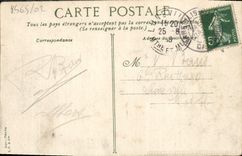 POSTAL Trouville de la VENDIMIA el hotel de las rocas negras