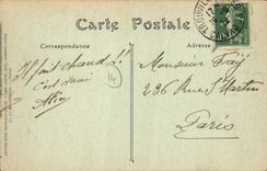 POSTAL Trouville de la VENDIMIA en el hotel luxe de Trouville De del mar