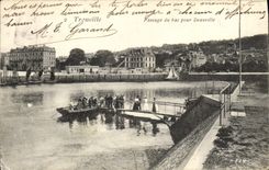 Paso de Trouville de la POSTAL de la VENDIMIA de la cuba para Deauville