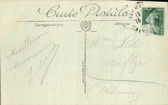 POSTAL Trouville de la VENDIMIA la llegada del barco del puerto