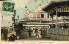 POSTAL Trouville de la VENDIMIA la terraza de la sala de estar grande por hora en el concierto