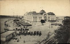 Casino Co de Trouville de la POSTAL de la VENDIMIA de la navegación