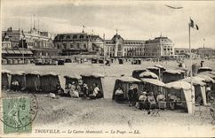 CPA Trouville Le casino municipal la plage