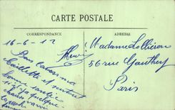 POSTAL Trouville de la VENDIMIA la terraza de la sala de estar grande