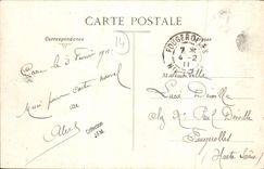 VINTAGE POSTCARD Manneville the water park and part