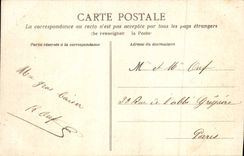 VINTAGE POSTCARD In Normandy Marigny on sea sea breaking on the rocks