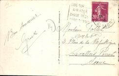 VINTAGE POSTCARD Ouistreham the port Boats