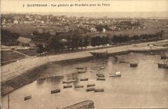 CPA Ouistreham vue generale de rive bella prise du phare