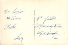 VINTAGE POSTCARD Ouistreham Riva bleated the Church