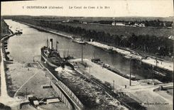 CPA Ouistreham Le canal de caen a la mer Bateau