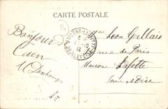 VINTAGE POSTCARD Ouistreham Panoramic View