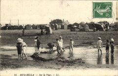 VINTAGE POSTCARD Riva bleated On the Enfants beach