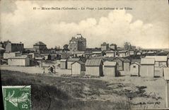 CPA Riva bella sur la plage les cabines et les villas