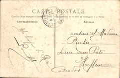 VINTAGE POSTCARD Riva bleated on the beach the cabins and the villas