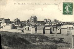 VINTAGE POSTCARD Riva bleated the beach the cabins and the villas