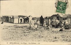 CPA Riva Bella La plage les cabines