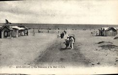 VINTAGE POSTCARD Riva Bleated the descent with the sea