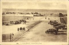 VINTAGE POSTCARD Riva Bleated Entered of the beach