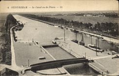 VINTAGE POSTCARD Riva Bleated the canal seen of the headlight