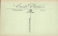 VINTAGE POSTCARD Ouistreham the swing bridge and the city