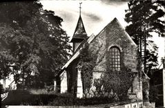 MODERN CARD Pont-l'Ev4eque cheese the Church Holy Melaine